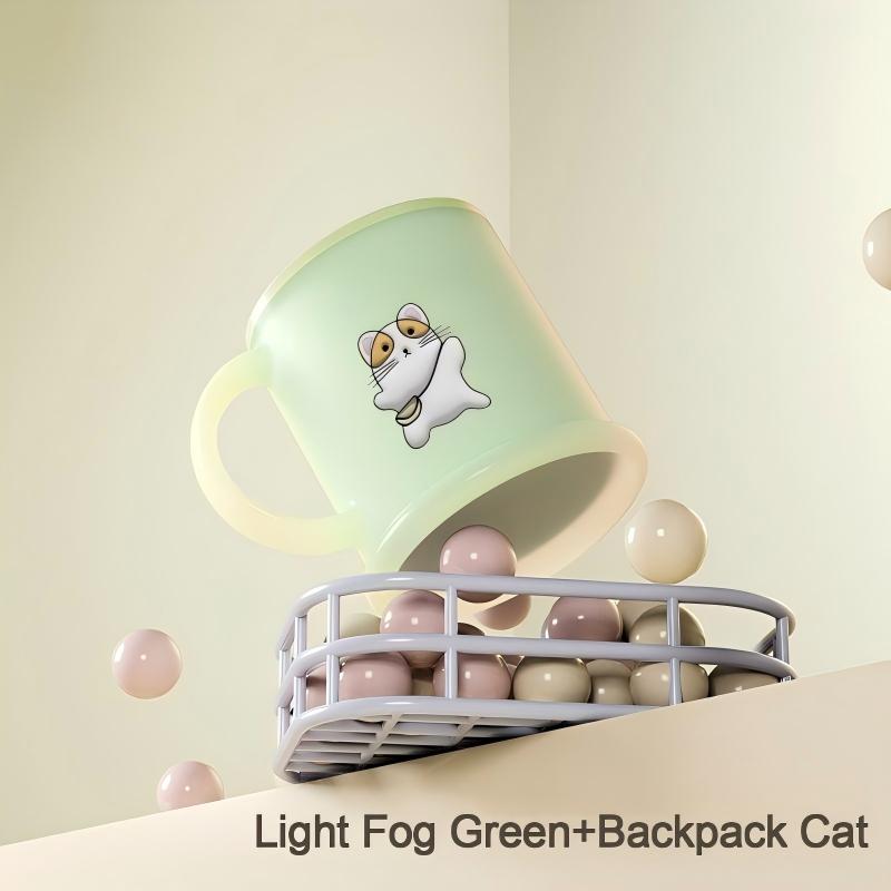 【Baby toothbrush cup】, fun cartoon mouthwash cup, drop-proof and heat-resistant, household mouthwash cup