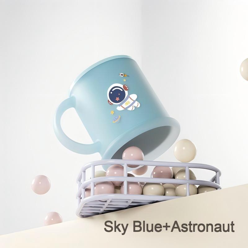【Baby toothbrush cup】, fun cartoon mouthwash cup, drop-proof and heat-resistant, household mouthwash cup