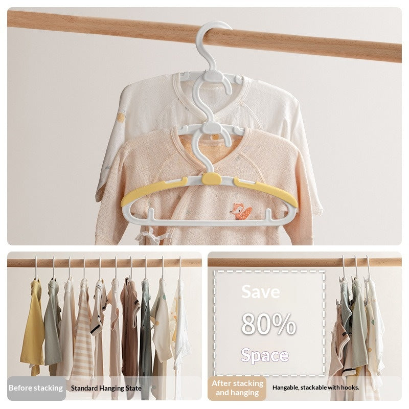 Children's Hanger Newborn Baby Hanging Clothes Support Baby Special Telescopic Children Middle and Older Children Home Drying Rack