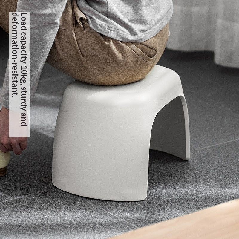 Thickened small stool, simple low stool, children, household plastic bench, small chair, shoe changing stool