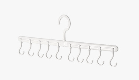 Household hanging hats, storage artifacts, clothes drying, hanging shelves, hooks, wardrobe finishing without traces, multi-clip hangers