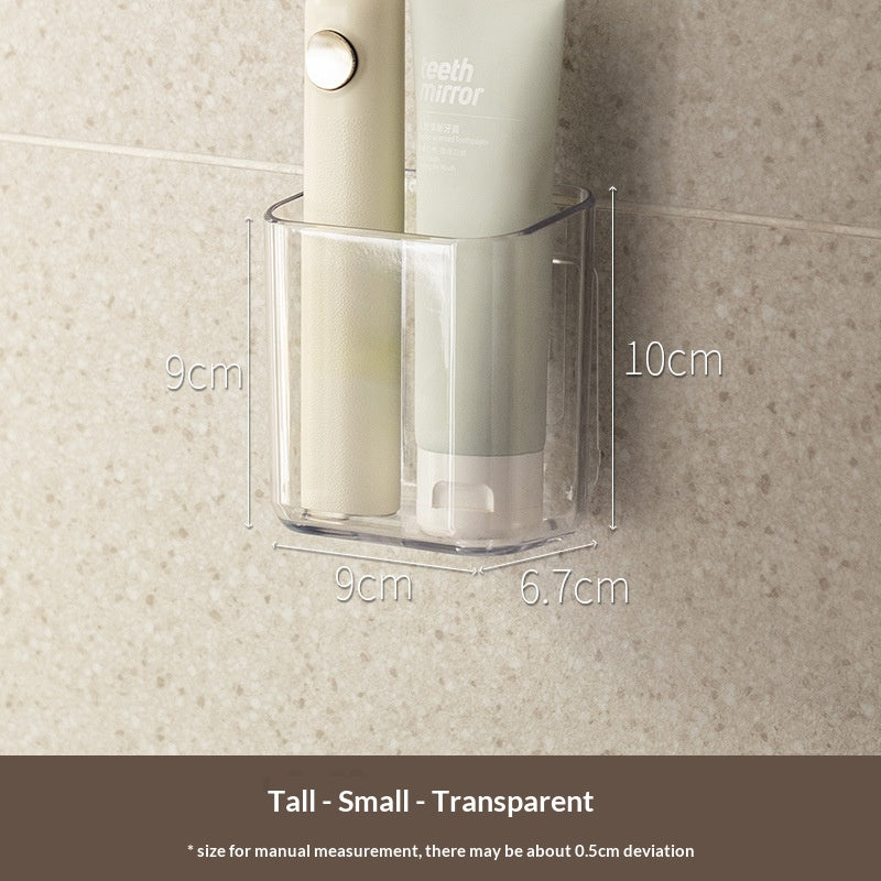 Toilet Shelf No Punching Bathroom Wash Desk Wall Storage Rack Wall Hanging Cosmetics Storage Box