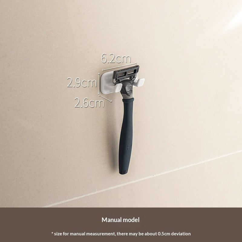 Razor bracket No punching hanger Electric razor storage rack Bathroom razor rack