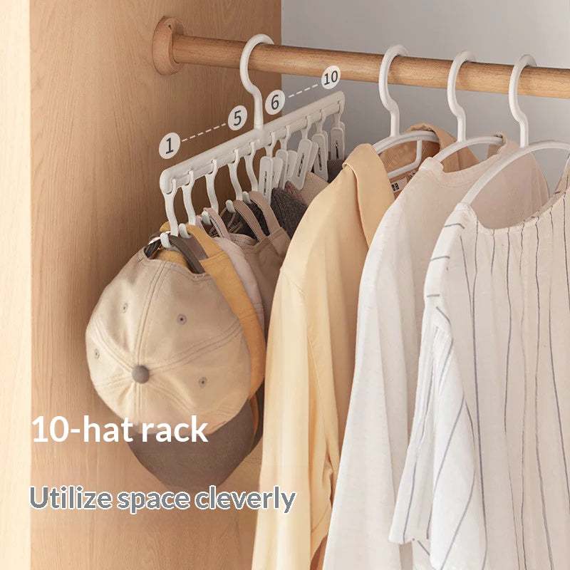 Household hanging hats, storage artifacts, clothes drying, hanging shelves, hooks, wardrobe finishing without traces, multi-clip hangers