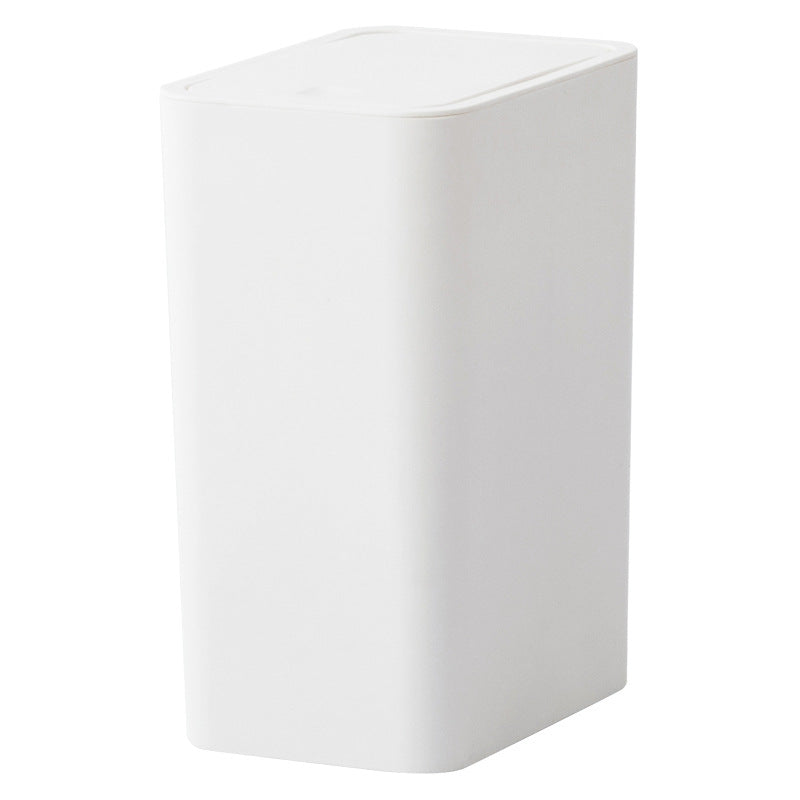 Press-type trash can with lid, household kitchen, bathroom, bathroom, toilet, trash can, creative paper basket