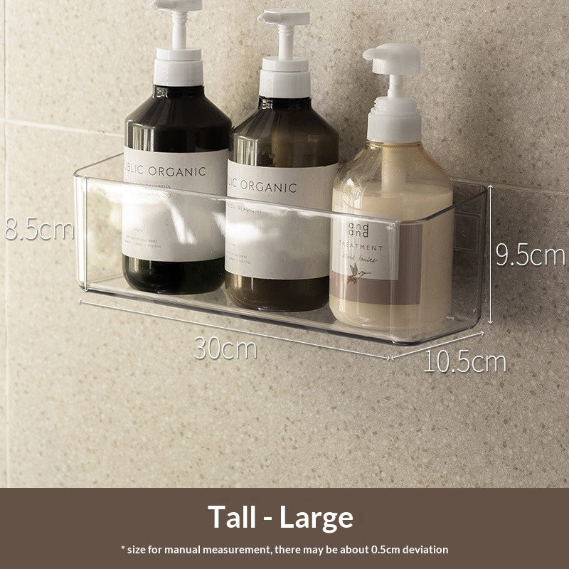 Toilet Shelf No Punching Bathroom Wash Desk Wall Storage Rack Wall Hanging Cosmetics Storage Box